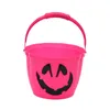 Halloween LED Portable Pumpkin Basket Trick Or Treat Colourful Children Toy Candy Storage Buckets Hallowmas Party Decorations BH493701166