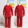 Winter Year Selling Siblings Cotton Kids Pyjamas Christmas Boys And Girls Red Pajamas Sets 211109