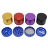 Pepper Grinders Herb Metal Ginder 40mm 50mm 55mm 63mm 4 Layer Tobacco Tool for Smoking 5 Colors Zicn Alloy CNC Teeth Colorful Tools