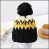 Beanie/Skl Caps Hats & Hats, Scarves Gloves Fashion Aessories Womens Winter Knitted Beanie Hat Warm Lined Soft Women Ski Cap Gwf11289 Drop D