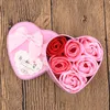 День Святого Валентина любовник розовые цветы розовый букет с плюшевым медвежом подарок на день рождения металлический пакет эфирное масло мыло цветок LLB11759
