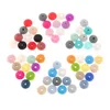 Whosale 12mm Lentils Silicone Round Teething Beads 300PC Abacus Spacing Bead Bpa Free Baby Teether Necklace Pendant Toy DIY 211106