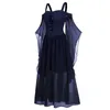 Lässige Kleider Damen Gothic Prinzessin Kleid Viktorianisch Luxus Kalte Schulter Schmetterlingsärmel Schnürung Halloween Vintage Cosplay Kostüm