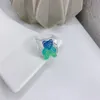 10PCS Bunte Bär Transparent Harz s für Frauen Vintage Candy Farbe Cartoon Finger 2021 Mode Ring