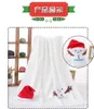 Natale cartone animato flanella coperta tappeti pieghevole santa claus pupazzo di neve pinguino deer modello tappeto tappeto cuoio di tiro