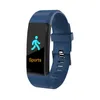 ID115 Plus inteligentne opaski Bransoletka Fitness Tracker zegarek do szwersji serca Monitor Monitor Opaska Uniwersalne telefony komórkowe z Androidem
