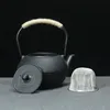 Antyczny żelazny garnek herbaciany z odlewaną czajnik z infuzorem ze stali nierdzewnej do wrzącej wody oolong 600/800/1200 ml