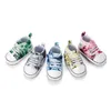0-18M Herbst Frühling Neugeborenen Jungen Mädchen Nähte Weichen Boden Krawatte gefärbt mid top Erste Wanderer Baby Schuhe großhandel