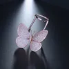 Hibride Dom Butterfly Ringen voor Vrouwen Rose Goud Kleur Open Verstelbare Ring Luxe Sieraden R-248