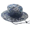 Berretto tattico militare da uomo Camouflage Boonie Hat Protezione solare Outdoor Airsoft Training Pesca Caccia Escursionismo Cappello a secchiello G220311