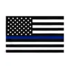 NEW3x5Fts 90cmx150cm Ufficiali delle forze dell'ordine Polizia americana sottile linea blu Bandiera BlueLine Bandiere della polizia USA RRD8185