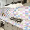 Wallpapers Kitchen Oil-proof Sticker Self-adhesive Waterproof Tile Countertop High Temperature Resistant Wallpaper Peel And Stick WallMural