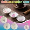 Water Tea-Bowl Color Changing theekop Cherry Blossoms Flower Display Sakura-Cups Keramische wijncontainer Japanse stijl Cups Saucers