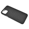 Capa de fibra de carbono ultrafina para celular, capa completa para iphone 15 14 13 12 mini 11 pro max xs xr x à prova de choque anti-queda