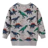 16 estilos Ins menino crianças roupas com capuz 100% algodão estrela carro dinossauro dinossauro design diferente primavera outono outwear criança roupas casuais