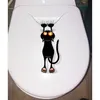 Scratch Cat Zabawna łazienka WC naklejki klasyczne kalkomanie ścienne