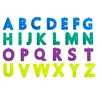 55%off 26 letters/set Sensory fidget keyring Alphabet shape push popper board keychain finger puzzle charm tie dye rain