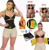 NINGMI Body Shapers Slim Waist Trainer per le donne Neoprene Sauna Strap Fat Burning Cintura Cincher Girdles Dimagrante Shapewears 210708