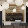 Nouveau Art moderne lampes suspendues concepteur nordique créatif Restaurant Bar boutique résine Suspension lumière hôtel décoration de la maison éclairage