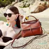 Umhängetaschen Jea Love Handtaschen aus Rindsleder Frühling und Sommer Leder Messenger Bag Mode All-Match-Textur Ölwachs