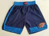 Men Sport Team Shorts Zużycie koszykówki bez kieszonkowej krótkie spodnie dresowe Haftowe czarny biały fioletowy niebieski rozmiar S M L XL XXL