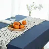 35x220cm Czeski Crochet Hollow Stół Biegacz Z Tassels Do Bankiet Wesele Party Table Cover Nordic Obrus ​​Decoration 211117