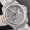 TW 116769tbr-74779b watch diameter 40 mm seagull 2824GMT dual time movement swarovski diamond 904L oyster steel belt