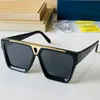 Occhiali da sole Designer Evidence Z1503W Montatura da uomo in acetato bianco o nero Z1502E frontale smussato con lettere incise sulla lente patte292q