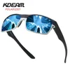 KDEAM Spor Stil Polarize Güneş Erkekler Hafif Dayanıklı TR90 Çerçeve Mavi Yeşil Kırmızı Ayna Lens UV Gözlük N48