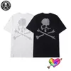 Casual Printed Short Sleeve T-shirt Yellow Logo Mastermind World Men Women High Quality Back Skulls Tee Tops