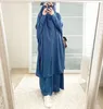 Vestuário étnico Ramadan Eid muçulmano Oração Vestuário Vestido Mulheres Abaya Jilbab Hijab Longo Khimar Robe Abayas Islam Niqab Djellaba Burk272D