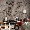 Custom 3D Embossed Abstract Character Big Tree Horse Art Wall Murals Hotel Bedroom Living Room Study Decor Photo Wallpapergood quatity