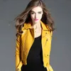 Women Pu Leather Jacket Fashion Zipper Punk Style Moto&Biker Short Faux Jackets Coat Plus Size XXL Outwear 210430