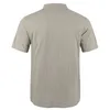 2022 KB été nouveau T-shirt à manches courtes pour hommes coton et lin Led décontracté hommes T-shirt chemise homme respirant S-3XL G220223