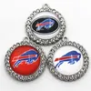 US Football Team Buffalo Dangle Charm DIY Halskette Ohrringe Armband Armreifen Knöpfe Sportschmuckzubehör