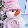 Weihnachten Pink Snowman Plüschpuppen Stofftierdekoration Geschenk für Kinder Geburtstagsurlaub Neujahr Home Ornamente Dekor7908140