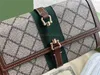 Plånböcker designers lyxhandväskor axel crossbody chain väskor kvinnor plånböcker koppling väska dubbla bokstäver prickar twill flätat bälte zip2386