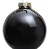 Promosyon - 5 adet / Pak, Ev Olay Parti Noel Noel Dekorasyon Süs 80mm Boyalı Inci Beyaz Cam Bauble Topu Shiny 211018