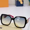 Designerskie okulary przeciwsłoneczne Z1435e moda Kobiety klasyczne kwadratowe ramy wzorzyste świątynie z literami dzikie okulary przeciwsłoneczne anty-UV400 Oryginalne pudełko