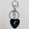 Constell Heart Key Keing Horoscope Sign Charm Keychain porte-porteurs sac suspendu pour femmes hommes de mode de mode et sable