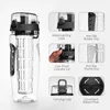 32oz 1000ml BPA Gratis Frukt Infuser Juice Shaker Sport Lemon Vattenflaska Tour Vandring Portable Climbing Camp Detox Flaskor