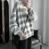 Älskare Sweatshirts Män Casual Loose Sweatshirts Oversized 2020 New Spring Streetwear Striped Male Hiphop Winter Homme Kläder Y0804