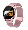 Q8 OLED Bluetooth Smart Watch Rostfritt stål Vattentäta bärbara enheter Smartwatch Arvur Män Kvinnor Fitness Tracker Sleep Mon4191855