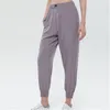 Yoga Outfit LU With Ftness Pants Women's High-waist Loose Running Pant