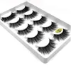 2021 3D Vison Cils Naturel Faux Cils Longue Extension De Cils Faux Faux Cils Outil De Maquillage 5 Paires/ensemble