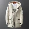 Men's Down & Parkas Winter Jacket Men Long Overcoat With Hood Thick Coat Warm Fashion Clothing 2022 Harajuku Japen Style Kare22