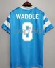 1990 Waddle Retro HOME كرة القدم جيرسي 91 92 93 98 99 RAVANELLI Marseilles Cantona Papin PIRES DESAILLY كلاسيكي عودة كرة القدم قميص