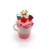 Süt-Çay Moda Dondurma Fincan Anahtarlık Sevimli Yaratıcı Boba Kabarcık Anahtarlık Çocuk Oyuncakları Kadınlar Anahtar Çanta Kolye Biblolar