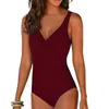 Traje de baño cerrado Tamaño grande Mujeres Push Up Traje de baño para el cuerpo de la piscina Deportes de playa Traje de baño Traje de baño de mujer Bikini 210722