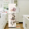 Vägg klistermärken 3d kylskåp klistermärke kylskåp wrap frys hud dörr täcke tapet kök hem dekoration tillbehör modern